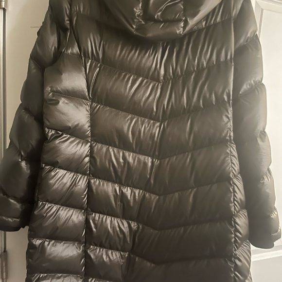 Andrew Marc Metallic Puffer Coat Taupe/ khaki color xxl - Picture 14 of 14